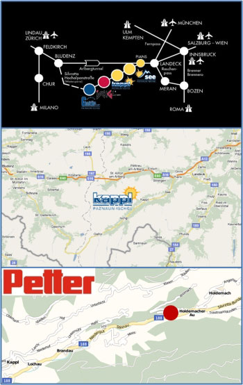 anreise metallbau petter kappl bezirk landeck tirol